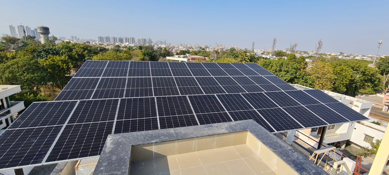 Large residential solar array