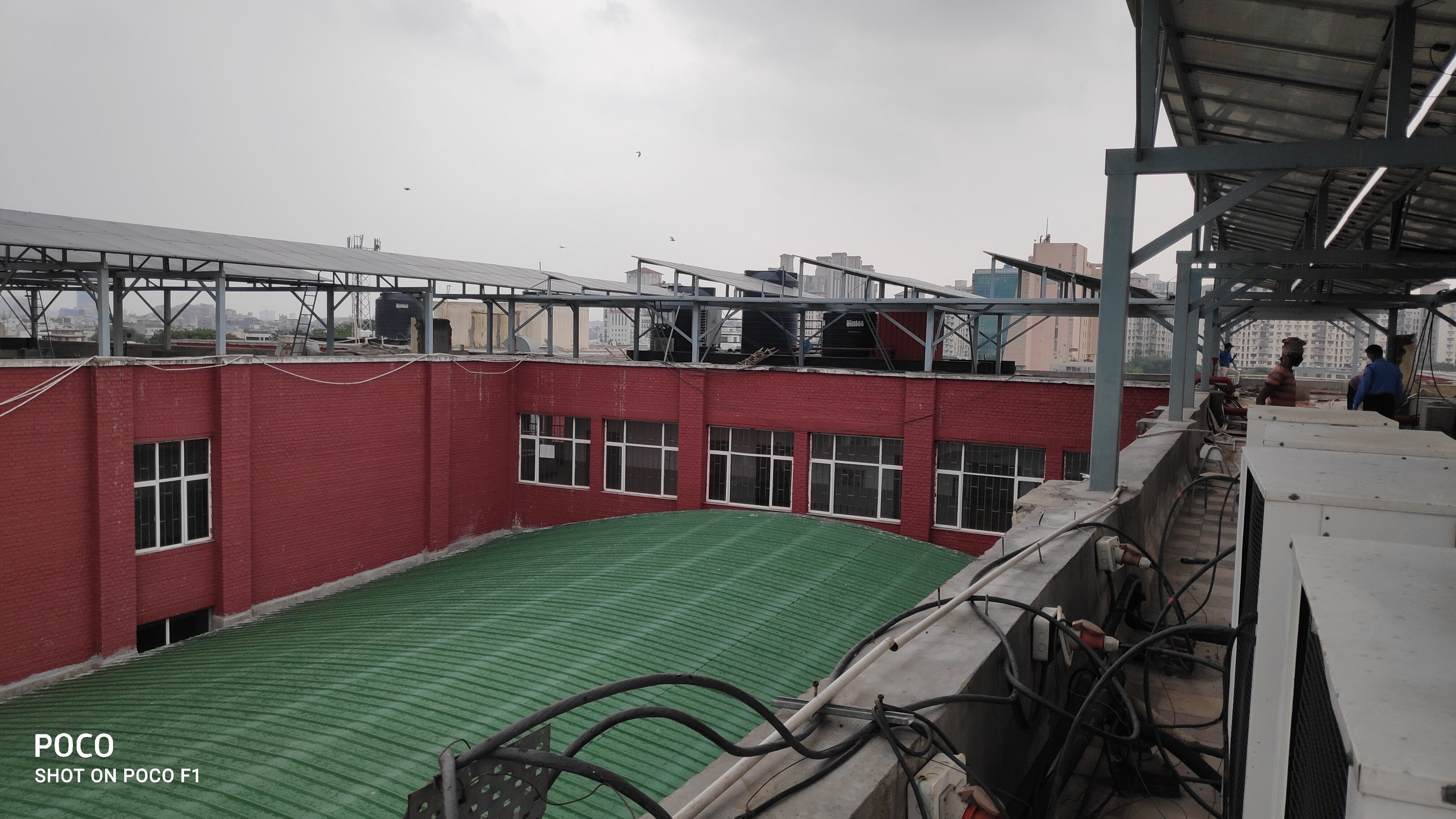 Commercial rooftop installation